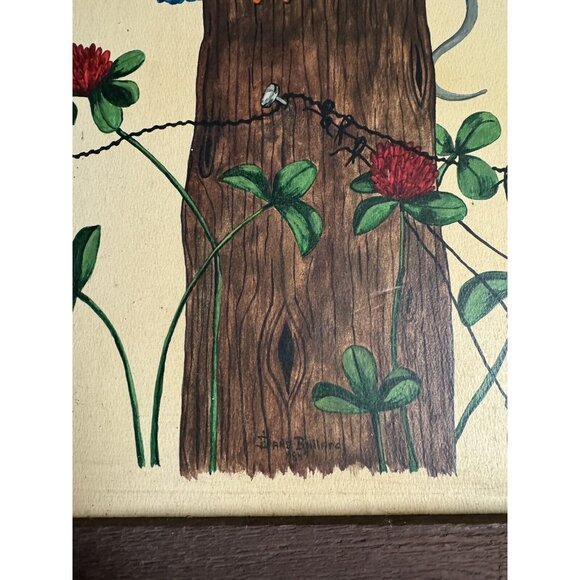 Mouse & Bird Peep & Squeak Painting On Art Board Hand Painted 1984 - Picture 4 of 6